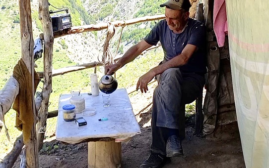 40 yıldır yaylada tek başına yaşıyor! Geceleri ayı ve kurt nöbeti tutuyor