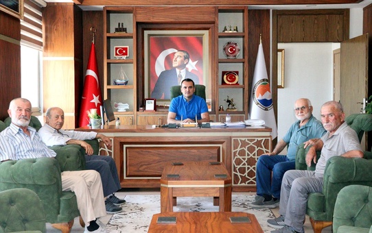 Kıbrıs Gazilerinden Kaymakam Çelik'e Veda Ziyareti