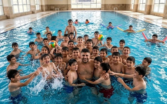 Köy Çocukları Havuzla Buluştu