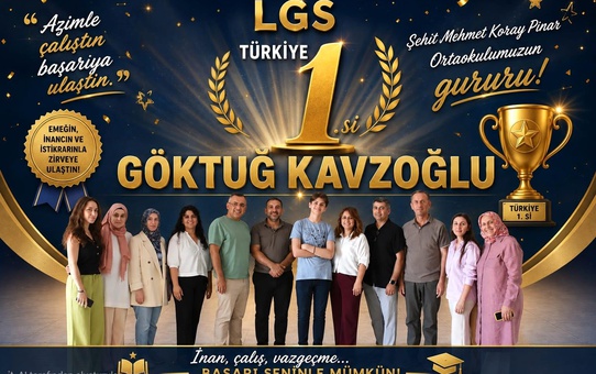 Bursalı öğrenci LGS'de tam puanla Türkiye birincisi