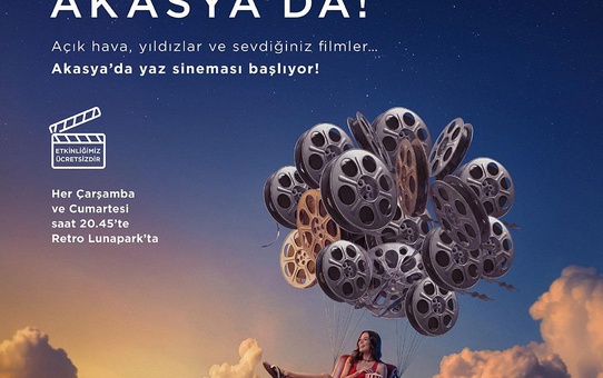 Akasya'da açık hava sineması başlıyor