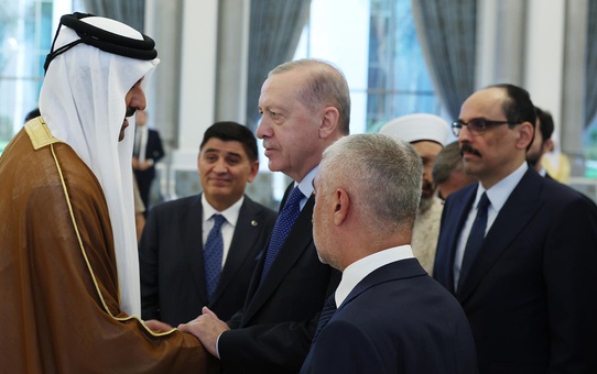 Cumhurbaşkanı Erdoğan'dan Katar Emiri Al Sani’ye taziye ziyareti
