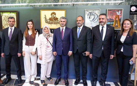 Şehit yakınları ve gazilerin sanat eserleri TBMM’de sergilendi