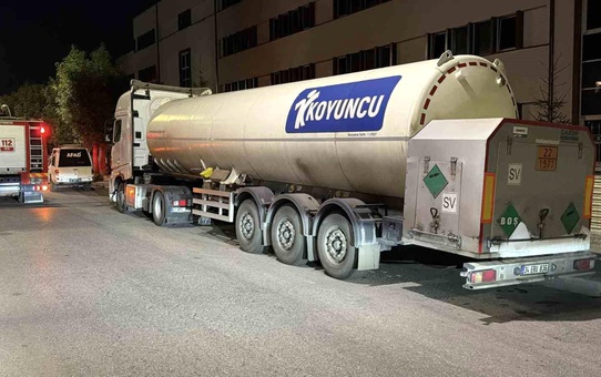 Bolu'da Tankerden Gaz Sızıntısı