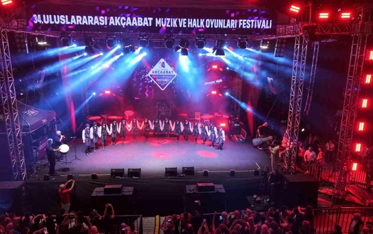 34. Uluslararası Akçaabat Müzik ve Halk Oyunları Festivali sona erdi