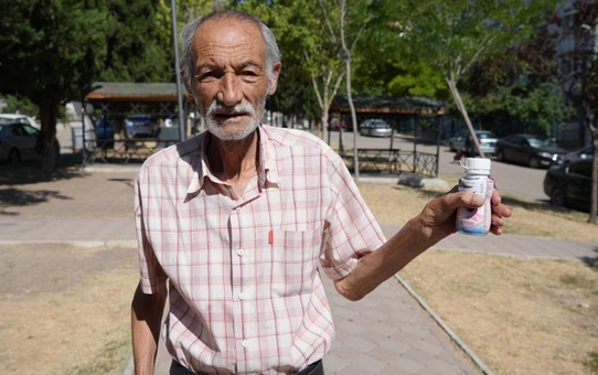 34 yıldır su içemeyen yaşlı adam, 10 gündür yemek de yiyemiyor