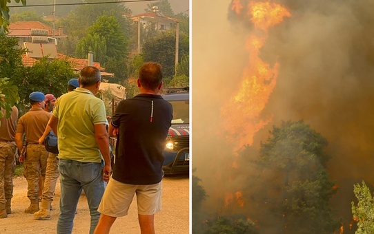 Muğla'nın Fethiye ilçesinde orman yangını! Tahliyeler başladı