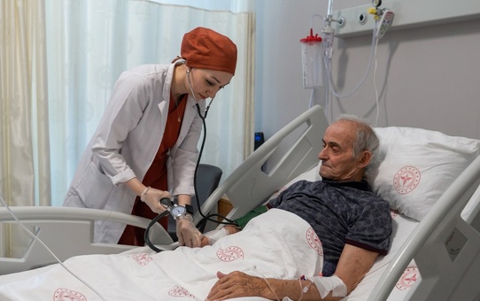 Şehit babasına kapalı kalp ameliyatı