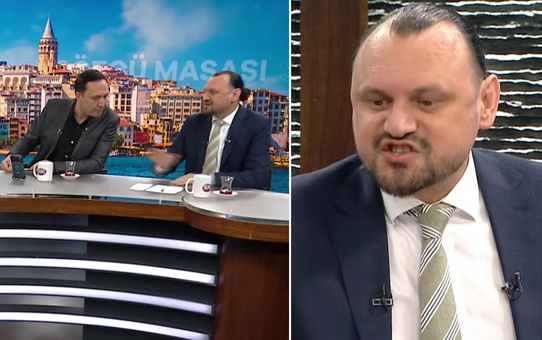 Canlı yayında stüdyoyu terk etti! Hakaretler havada uçuştu