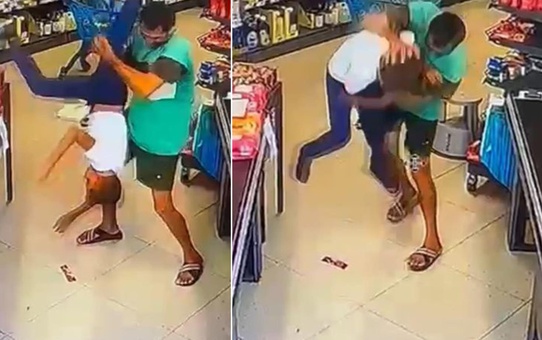 Markette 9 yaşındaki çocuğu öldüresiye döven cani tutuklandı! Savunması pes dedirtti