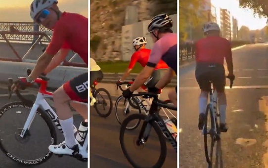 Görevden alınan eski vali Çiçekli İstanbul'da ortaya çıktı, Galata'da pedal çevirdi