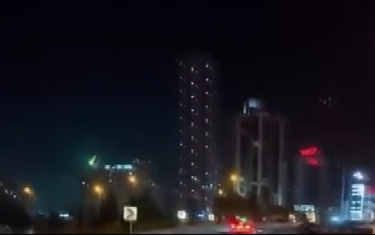 Büyükçekmece'de gök taşının düşme anı kamerada