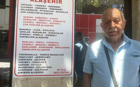Emekli öğretmen, Alaşehir’in 51 mahallesini şiirde buluşturdu