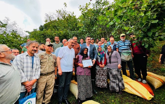 Ordu’da yaklaşık 1 ton fındık cami ihtiyaçları için toplandı