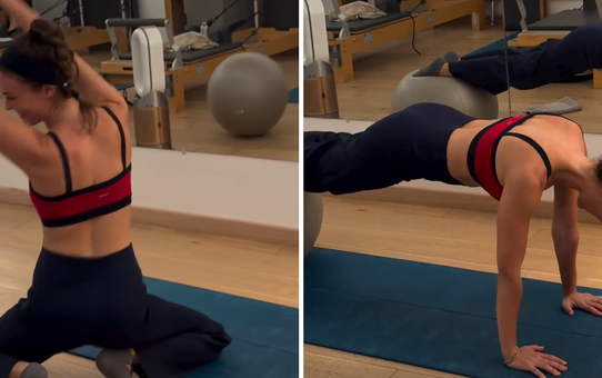 Güzel oyuncudan olay spor paylaşımı! Esnekliği ağızları açık bıraktı