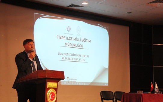 Şırnak'ın Cizre ilçesinde 2026-2027 eğitim değerlendirme toplantısı yapıldı