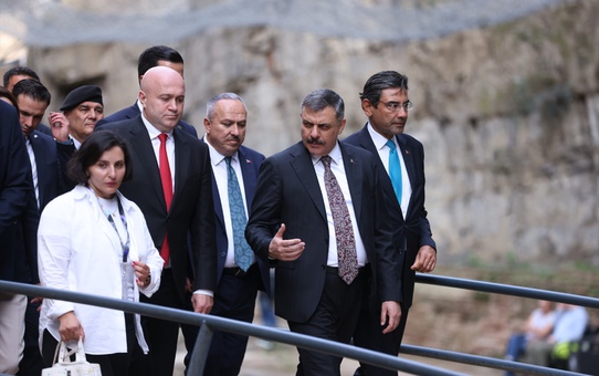 İçişleri Bakanı Çiftçi, Gürcistan'da Tiflis Büyükelçiliğini ziyaret ederek büyükelçi Arı ile görüştü, mevkidaşıyla kültürel mekanları gezdi
