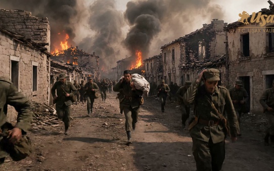 Uşak'ın Kurtuluşunun 104. Yılında Hazırlanan Filmde Atatürk'ün Takmak Köyü'ndeki Tarihi Emri Canlandırıldı