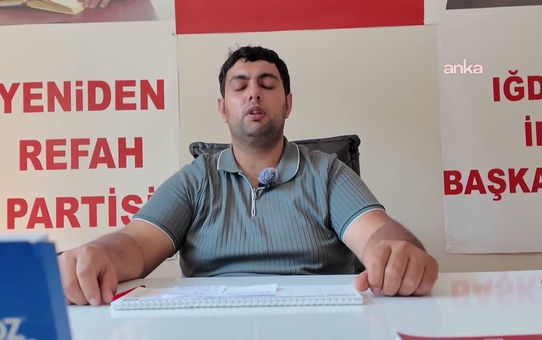 Yeniden Refah Partisi Iğdır İlçe Başkanı Salduz, aracına saldırıya uğradı ve şikayetçi oldu