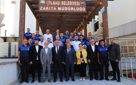 AK Parti Gölbaşı yönetimi Zabıta Haftası'nda zabıta müdürlüğünü ziyaret etti