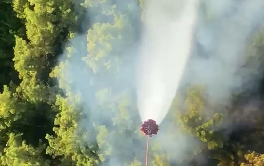 Manavgat'ta orman yangınına ekipler havadan ve karadan müdahale ediyor