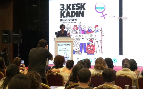 KESK'in 3. Kadın Kurultayı Ankara'da başladı