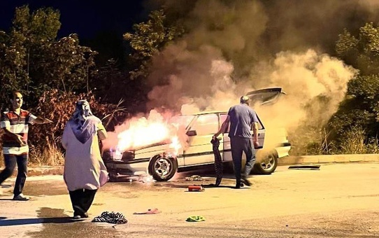 Ankara Pursaklar'da seyir halindeki araçta yangın çıktı, araç kullanılamaz hale geldi
