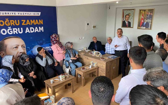 Palandöken Belediye Başkanı Sunar, milletvekili ve ilçe başkanıyla saha çalışmalarını inceledi