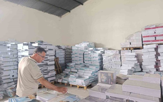 Afyonkarahisar'da 2026-2027 ders kitapları için depo hazırlıkları tamamlandı