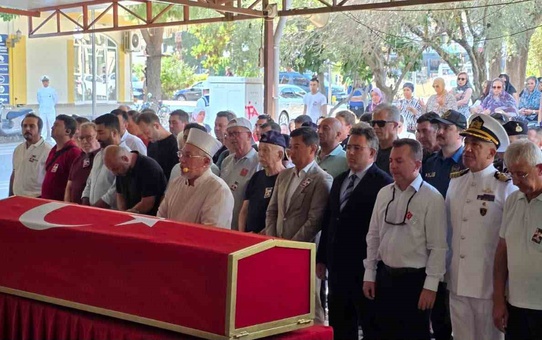 Marmaris'te Kıbrıs Gazisi ve Emekli Astsubay Yusuf Yavuzer son yolculuğuna uğurlandı