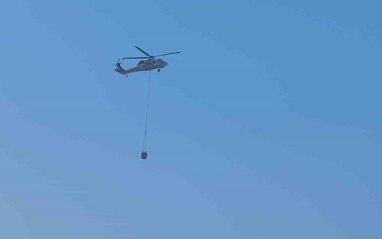 Muğla'da orman yangını için 15 helikopter ve 7 uçakla hava müdahalesi sürüyor
