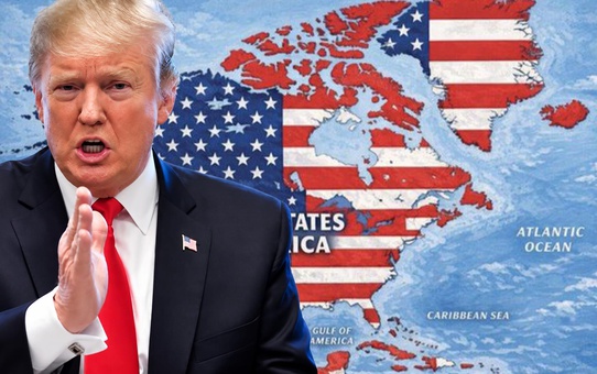 Trump’tan dikkat çeken harita! Kanada, Grönland, Meksika ve Küba ABD toprağı gibi gösterildi