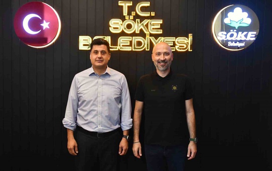 Aydın Sanayi Odası Başkanı Maraş, Söke Belediye Başkanı Arıkan'ı makamında ziyaret etti