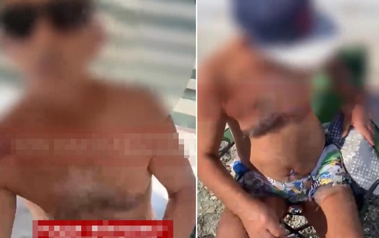 Sahilde genç kızın gizlice fotoğrafını çekti! Fark edilince bakın ne yaptı