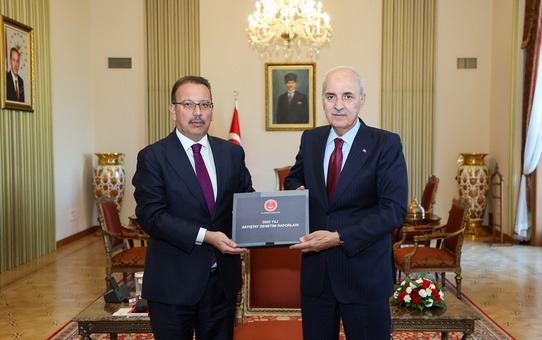 Kurtulmuş, Sayıştay Başkanı Metin Yener'i makamında kabul etti