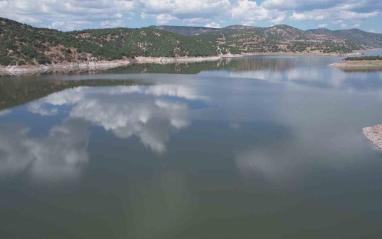 Ankara barajlarında doluluk yüzde 40'a geriledi, Eğrekkaya dronla görüntülendi