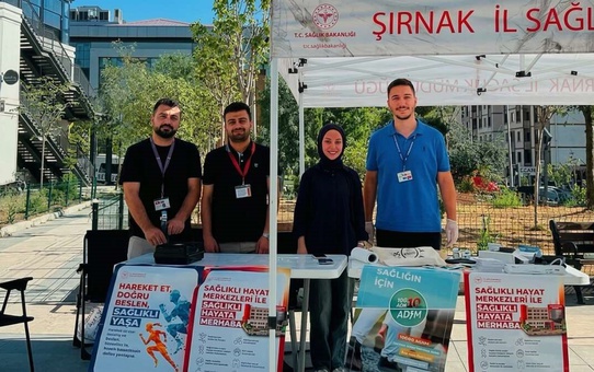Şırnak'ta sağlık etkinliğinde kan şekeri ve kavrama kuvveti ölçüldü