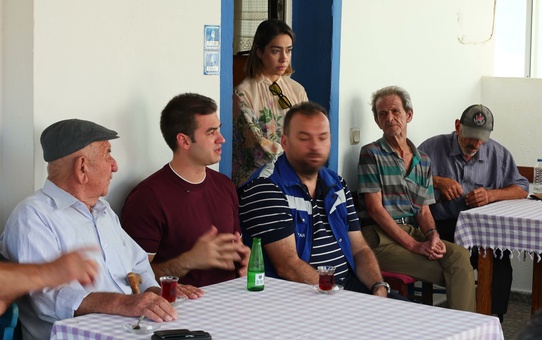 Bodrum Belediye Başkanı Mandalinci, Geriş Mahallesi'nde incelemelerde bulundu