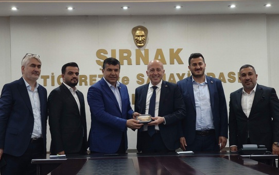 DAİB heyeti Şırnak'ta ihracat için Habur ve Valiliği ziyaret etti