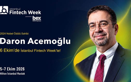 Nobel ödüllü Daron Acemoğlu, 6 Ekim’de İstanbul Fintech Week sahnesinde