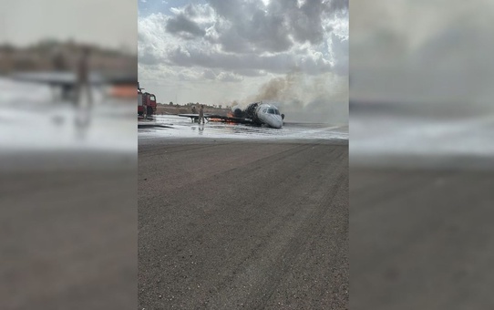 Akfen Holding'in özel jeti Libya Misrata'da pistten çıktı, mürettebat güvende