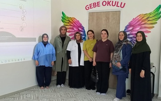 Bayburt'ta 'Gebe Okulu' eğitimiyle anne adayları bilinçli doğuma hazırlanıyor