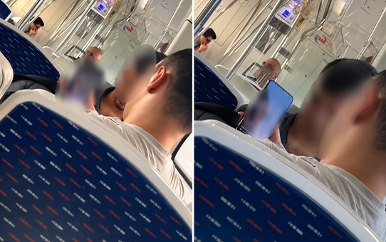 İzmir İZBAN’da skandal görüntü: Toplu taşıma aracında uygunsuz içerik izledi