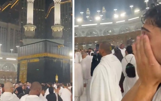Kabe'ye gidip Fenerbahçe'ye beddua etti: Allah'ım sen bunlara...