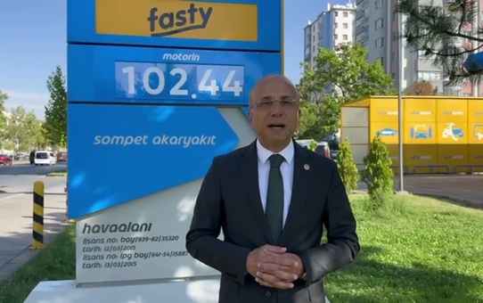 Aşkın Genç'ten motorin tepkisi, Kayseri'de fiyat 102,42 TL'ye ulaştı