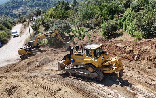 Benlidere’de ulaşımı rahatlatacak yol çalışması başlatıldı