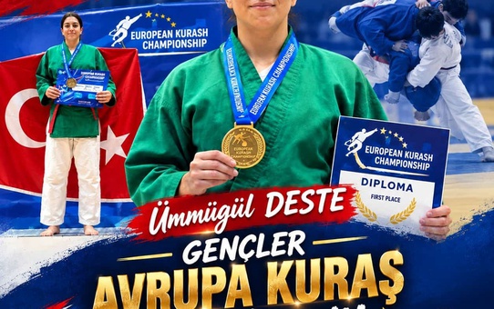 Denizlili Ümmügül Deste Bulgaristan'da Avrupa Kuraş Şampiyonu oldu