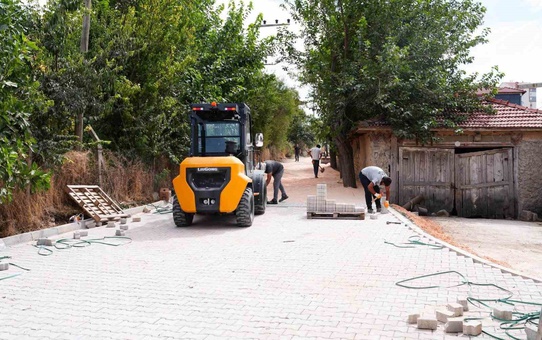 Pelitözü Mahallesinin sokakları kilit parke oluyor
