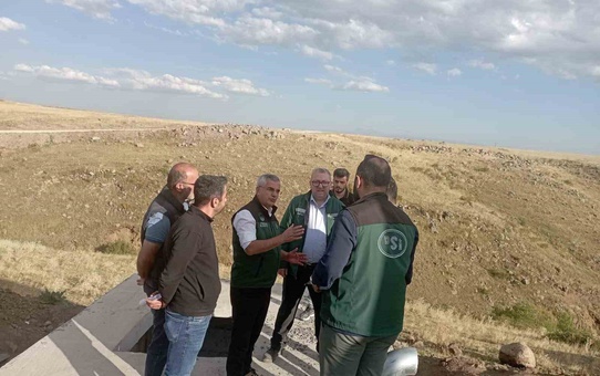 DSİ 24. Bölge Müdürü Kotan, Kars'taki sulama projelerini sahada denetledi