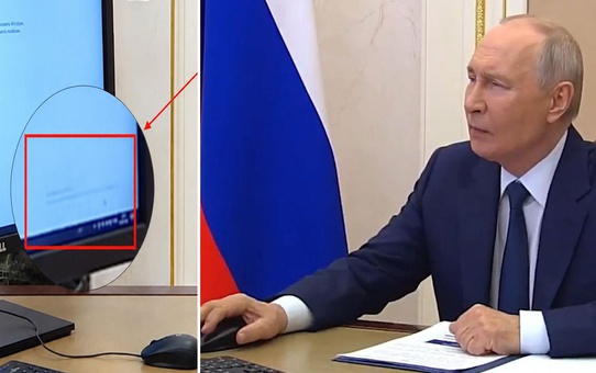 Duma seçimlerinde çevrimiçi oy kullanan Putin'in bilgisayarındaki işletim sisteminin lisanssız olduğu fark edildi